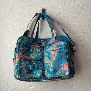 Lug Tropical Pattern Puddle Jumper Duffle